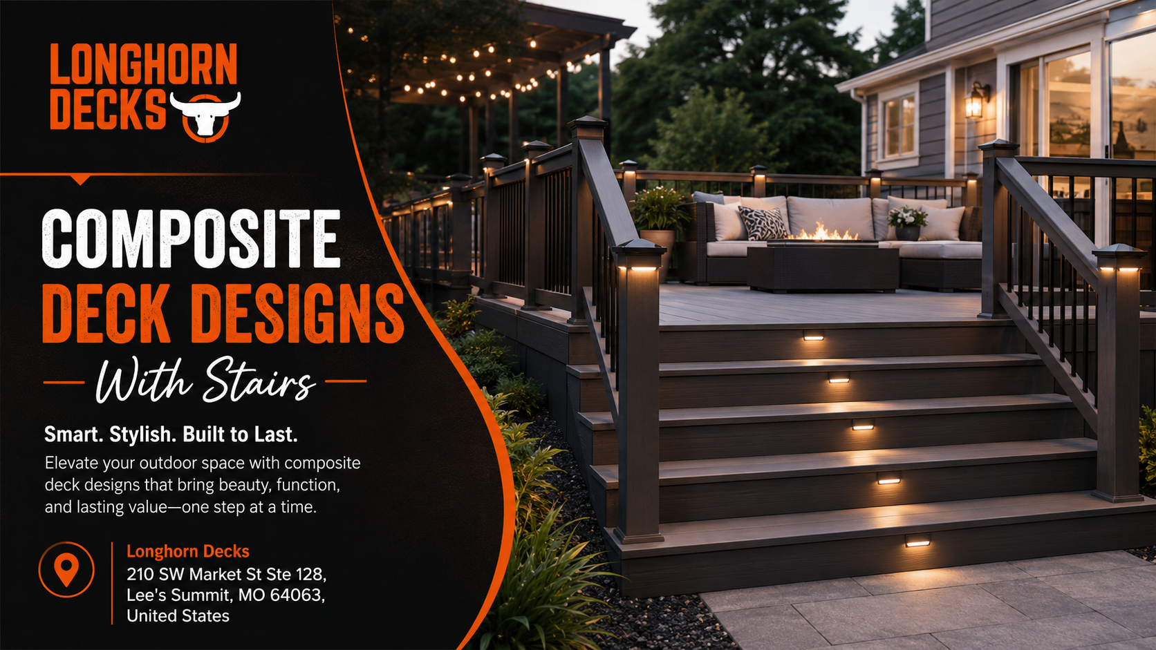 Composite Deck Designs With Stairs