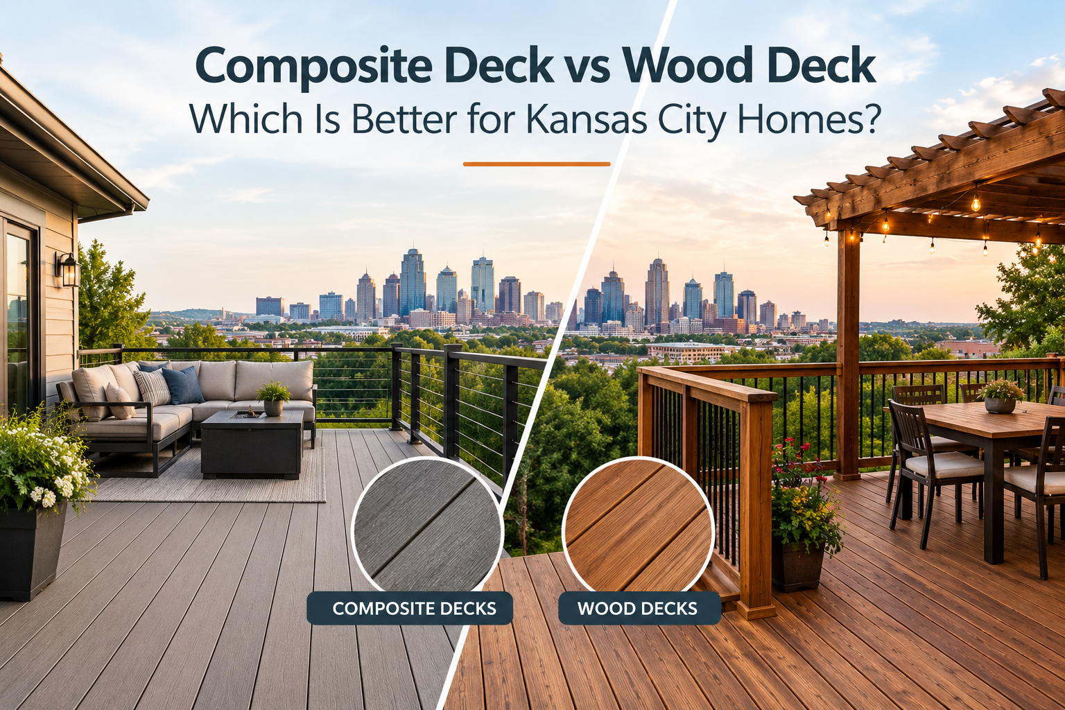 Composite vs Wood Decks in Kansas City