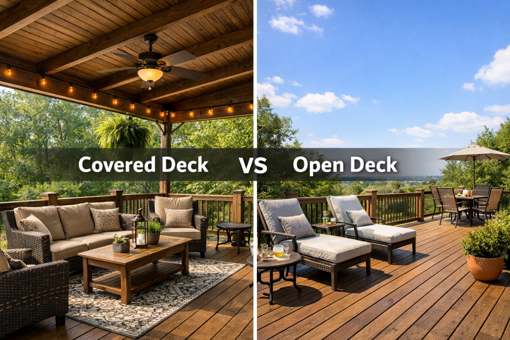 Covered Deck vs Open Deck